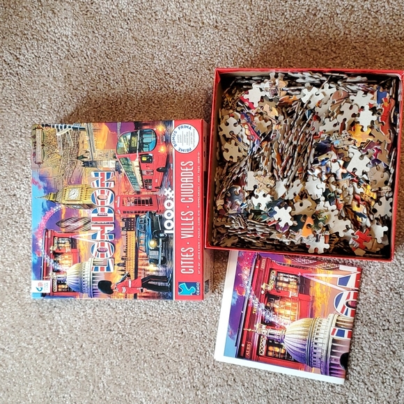 Puzzles CEACO Paris and London both with Bonus Poster - Picture 3 of 5